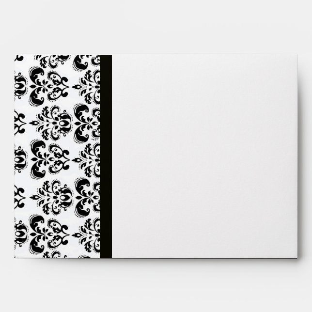 DAMASK ,black and white Envelope (Front)