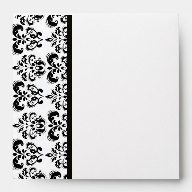 DAMASK ,black and white Envelope (Front)