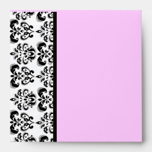 DAMASK black and white pink Envelope