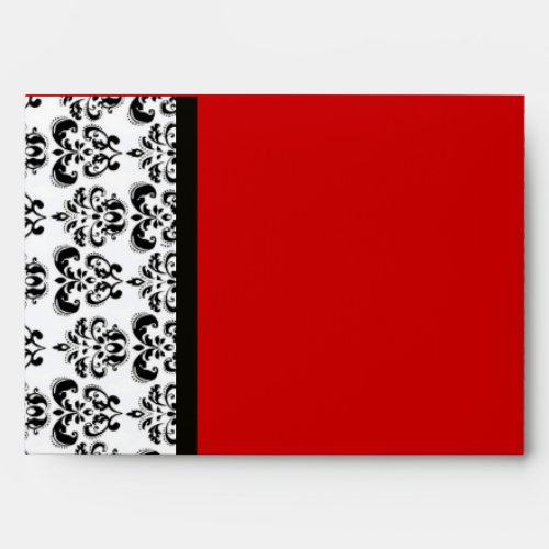 DAMASK black and white red Envelope