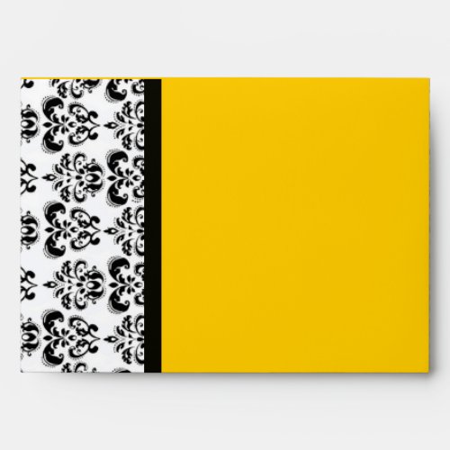 DAMASK black and white yellow Envelope