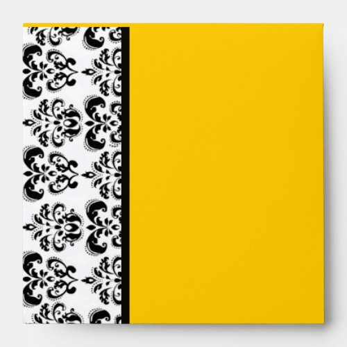 DAMASK black and white yellow Envelope