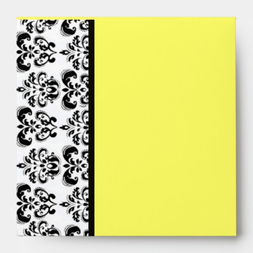 DAMASK black and yellow Envelope