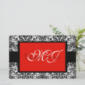 Damask Black & White (Standing Front)
