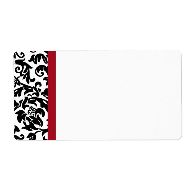 Damask Blank Shipping Labels (Front)