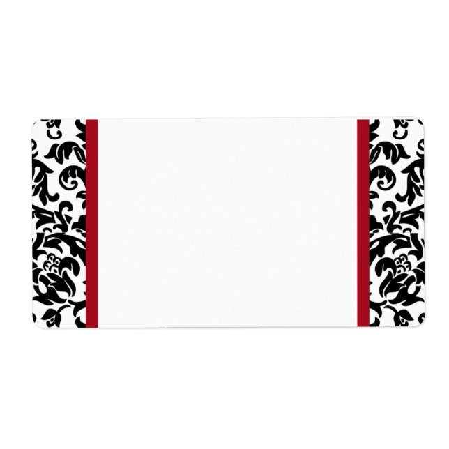 Damask Blank Shipping Labels (Front)