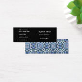 Damask Blue and White Intricate Decorative Pattern (Desk)
