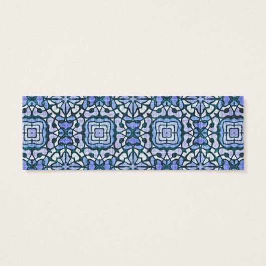 Damask Blue and White Intricate Decorative Pattern (Back)