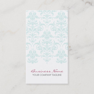 Damask Blue Business Card