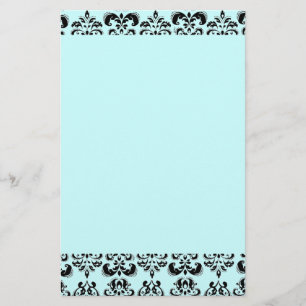 DAMASK ,blue Stationery