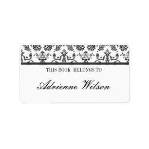 Damask Bookplate