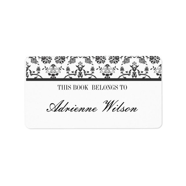 Damask Bookplate (Front)