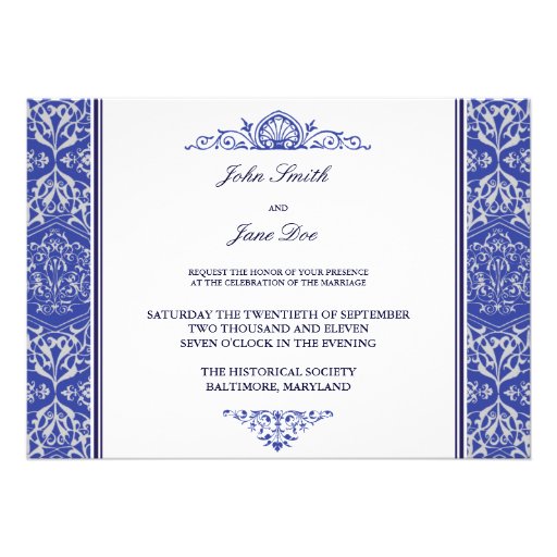 Damask Invitation Border 5