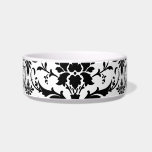 Damask Bowl<br><div class="desc">Beautiful black and white damask pattern. Great damask gifts and beautiful gift ideas with vintage damask style.</div>