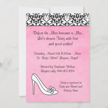 Damask Bridal Shower Invitation by eventfulcards at Zazzle
