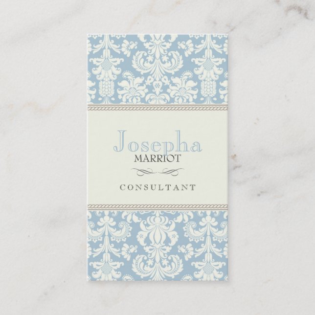 Damask Business Card (Front)
