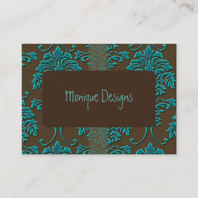 Damask business card (Front)