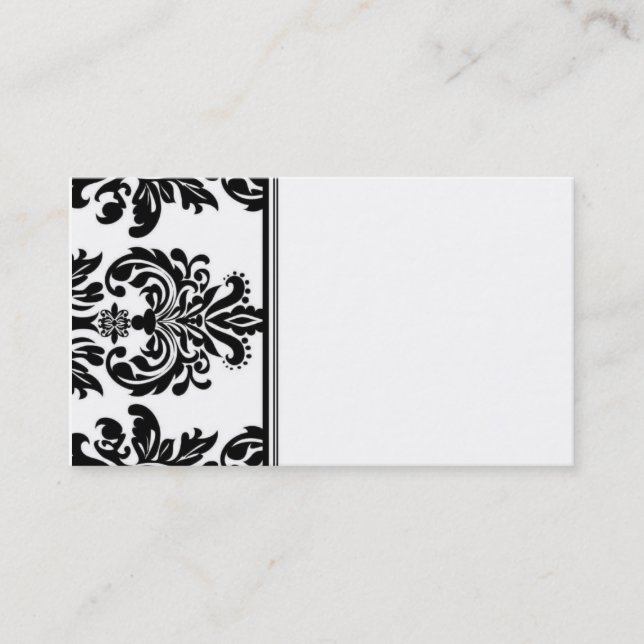 Damask Business Card (Front)