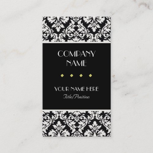 Damask Business Card Template