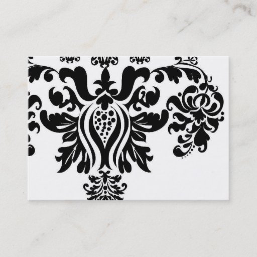 Customizable Damask Business Card