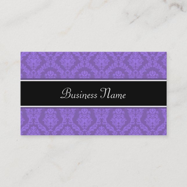 Damask Business Card (Front)