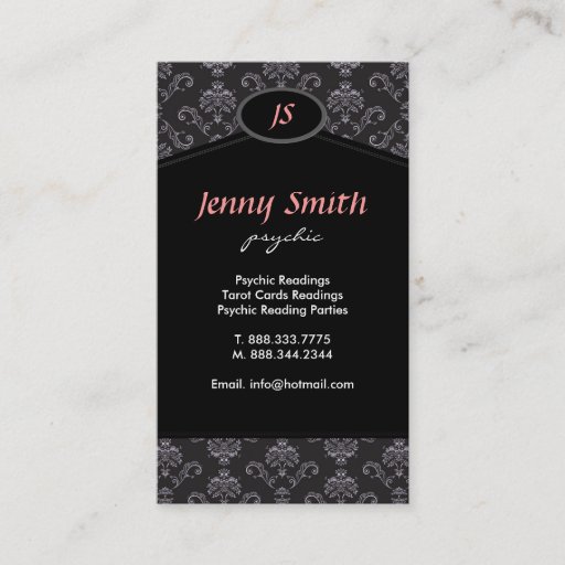 Customizable Damask ~ Business Cards