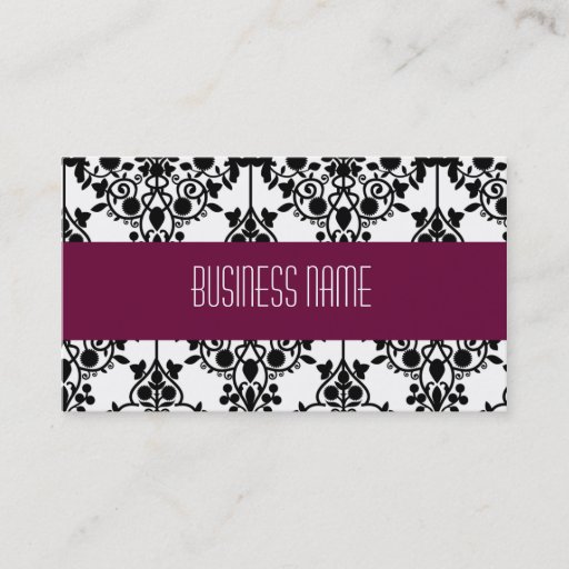 Customizable Damask business or profile Card Business Card Templates
