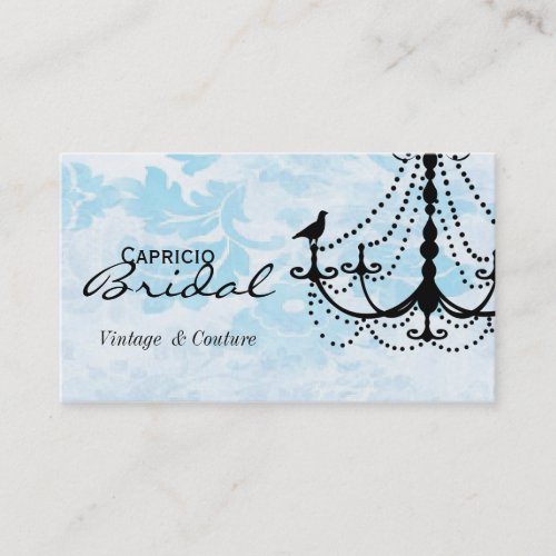 Damask Chandelier Business Card