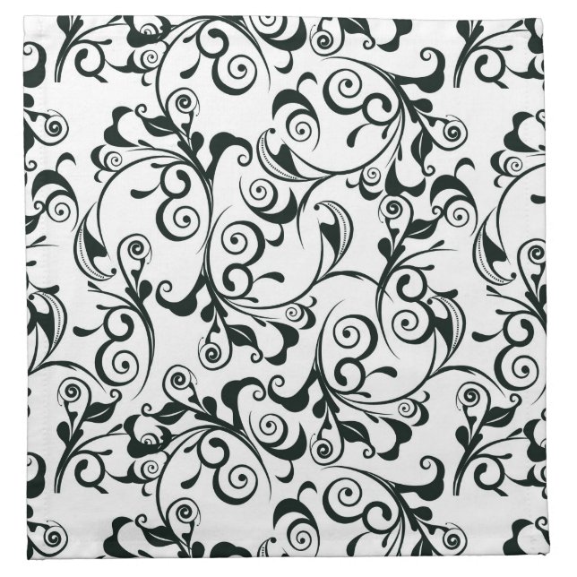 Damask Cloth Napkin (Front)