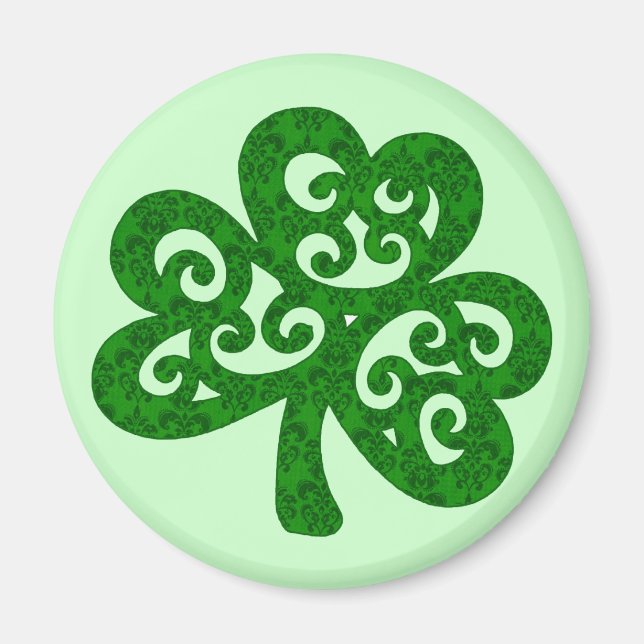 Damask Clover Magnet (Front)