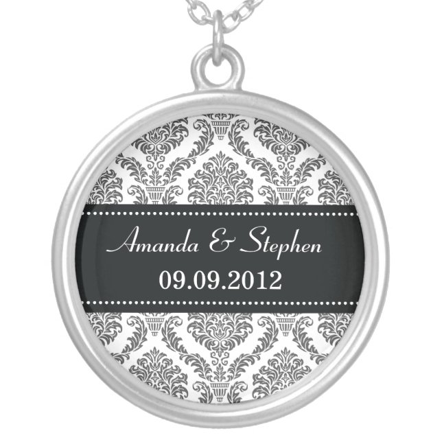 Damask Couples Necklace (Front)