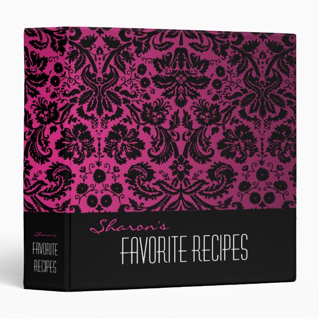 Damask Custom 1.5" Binder (Front/Spine)