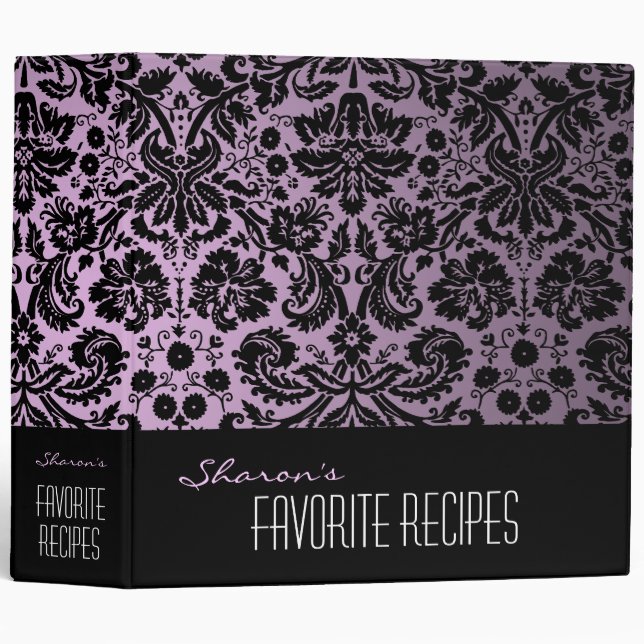 Damask Custom 2" Binder (Front/Spine)