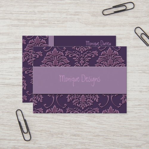 Damask business card