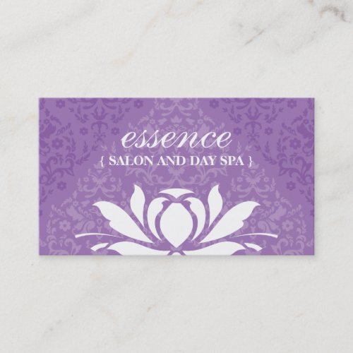 Damask Day Spa Business Cards