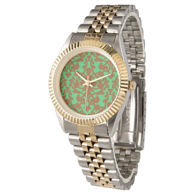 damask deco watch (Angled)