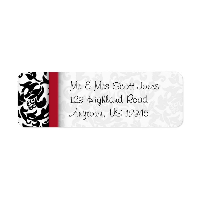 Damask Delight Label (Front)