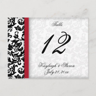 Damask Delight Table Number