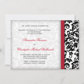 Damask Delight Wedding Invitation