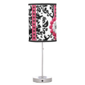 Damask  Design Desk or Bedroom Table Lamp (Back)