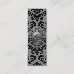Damask Design, Filigree Medallion Mini Business Card