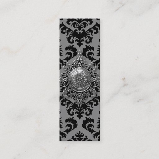 Customizable Damask Design, Filigree Medallion Business Cards