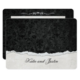 torn edges invitations zazzle