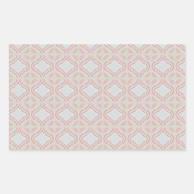 damask-digital rectangular sticker (Front)