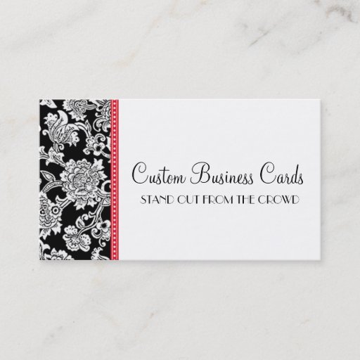 Customizable Damask Dot Business Card