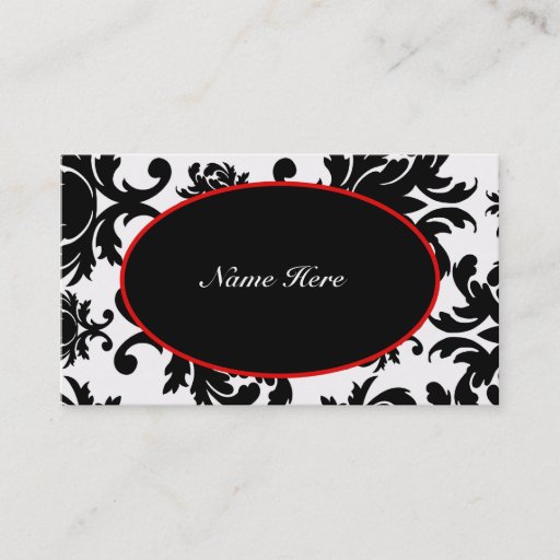 Customizable Damask Elegant Business Cards