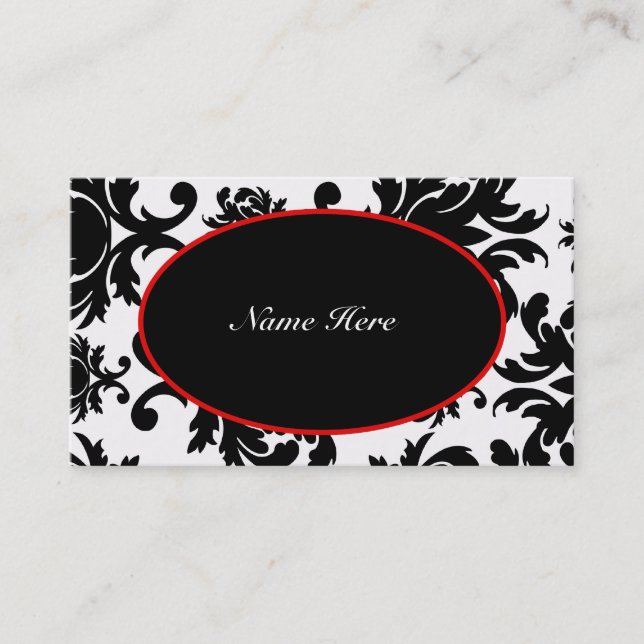 Damask Elegant Business Cards (Front)