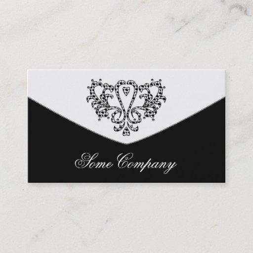 Customizable Damask Envelope Collection Business Card