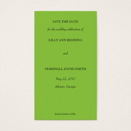 Damask Envy Save The Date Card Business Cards