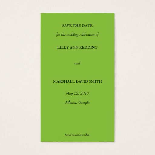 Customizable Damask Envy Save The Date Card Business Cards